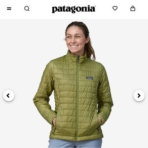 Patagonia nano puff jacket lime size large women’s